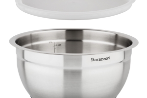 Barazzoni,bowl inox con coperchio,cm16