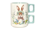 Brandani,tazza impilabile set 2tz.Sweet-bunny-tiffany